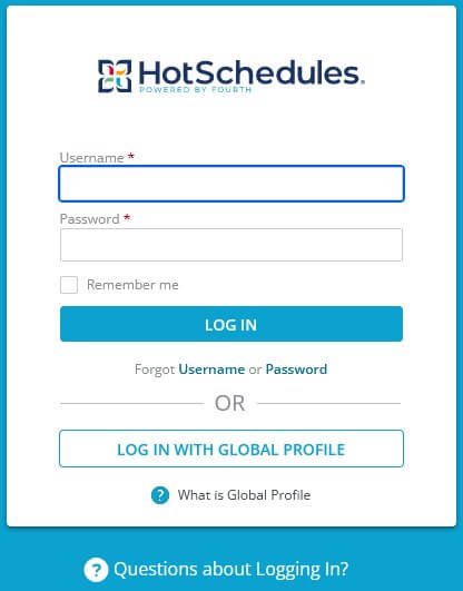 Hotschedules Login 